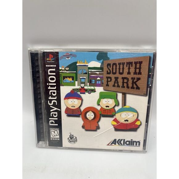 South Park (Black Label) - Complete PlayStation 1 Game PS1 CIB Complete